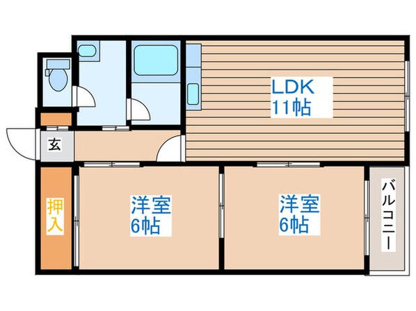 サン山の手の物件間取画像